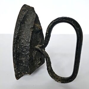 Antique Black Cast Iron Clothing Press‎ Iron Vintage 3lbs 8oz 1926
